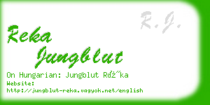reka jungblut business card